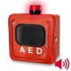 Outdoor Red AED Cabinet with Audible Alarm and Strobe Light