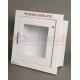Alarmed AED Wall Cabinet Fire-Rated Semi-Recessed w/ AED Signs 