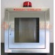 Alarmed with Strobe AED Wall Cabinet Stainless Steel Surface Mount w/ AED Signs