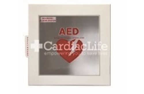 Universal Alarmed AED Cabinet w/ AED Signs