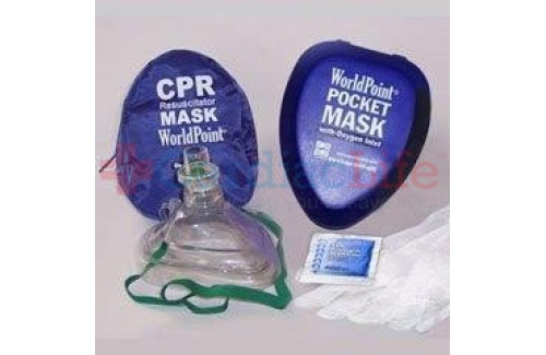 WorldPoint CPR Mask with O2 inlet Soft