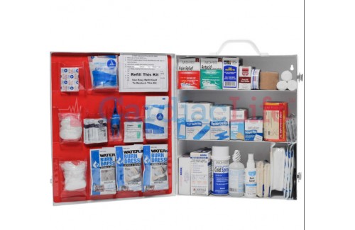 Restaurant First Aid Kit REFILL- 3 shelf- No Tablets- Box NOT Included