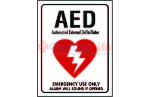 AED Location Sign 9" x 12"  