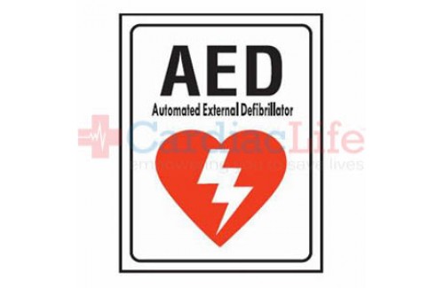 AED Location Sign 7" x 10" 