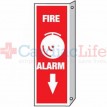 Fire Alarm Sign 2 Sided  4x12
