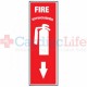 Fire Extinguisher Location Sign (4 x 12)