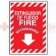 Fire Extinguisher Sign 9x12 - Bilingual
