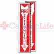 Fire Extinguisher Location Sign (4x18) 