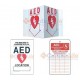 AED Value Sign Pack - AED 3D TENT Sign, AED Static Cling Sign, and AED Inspection Tag