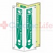 First Aid Shower/Eye Wash Location 3D Tent Sign-4"x18"