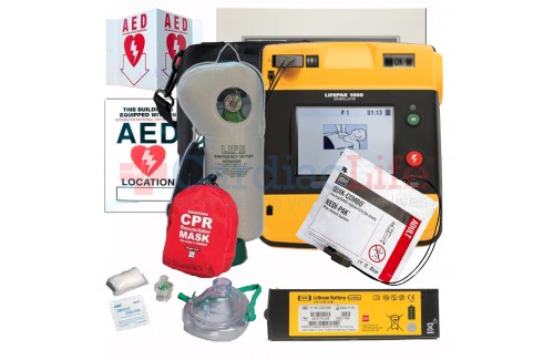 Physio-Control LIFEPAK 1000 AED Life Corporation Emergency Oxygen Value Package - CALL FOR SPECIAL PRICING 