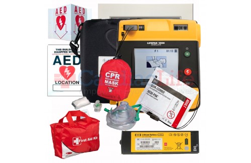 Physio-Control LIFEPAK 1000 AED School and Community Value Package - CALL FOR SPECIAL PRICING 
