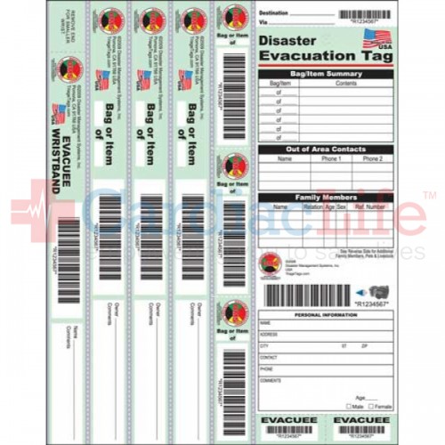 Dms Disaster Evacuation Tag Cardiac Life