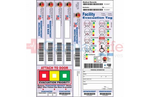 Dms 05689 Skilled Nursing Facility Evacuation Tag Cardiac Life