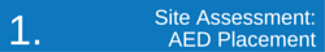 Public Access Defibrillation Site Assessment: AED Placement