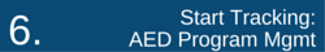 Public Access Defibrillation Start Tracking: AED Program Management