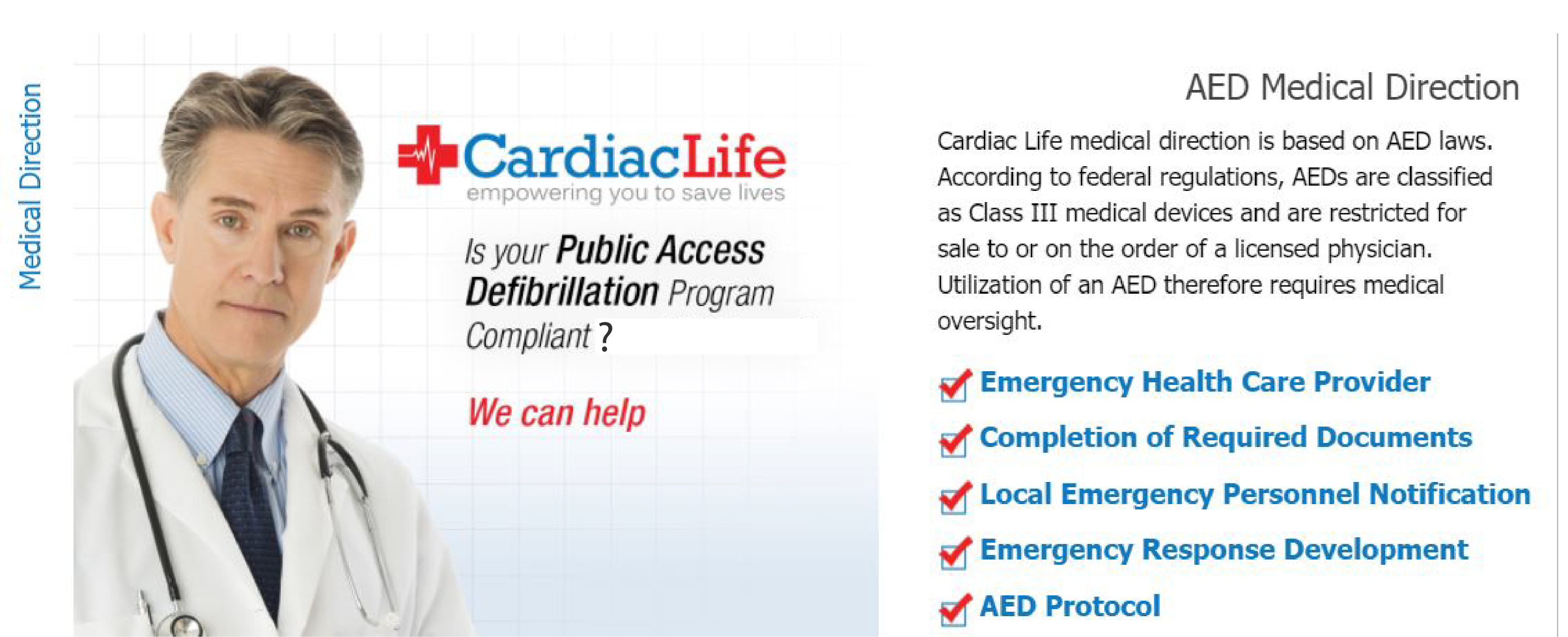 AED Medical Direction | Cardiac Life