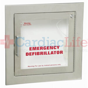 Fully Recessed Stainless Steel AED Cabinet