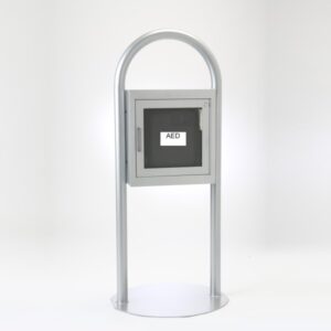 Free Standing AED Cabinet w/ Tubular Stand