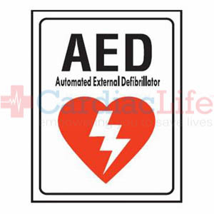AED Location Sign 7" x 10"