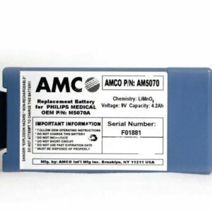 AMCO Replacement For Philips HeartStart OnSite & FRx AED Battery AM5070