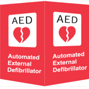 AED Aluminum 3D Sign