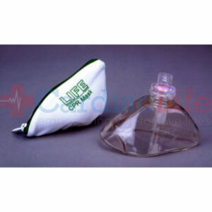 LIFE Corporation CPR Mask with One-Way Valve, Nylon Zip Bag with Belt-Loop LIFE-100-B