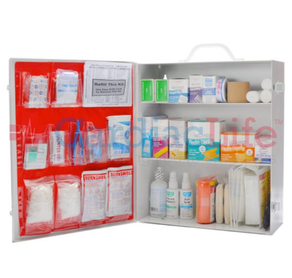 OSHA Class B First Aid Kit 3 Shelf Kit Labeled - Cardiac Life